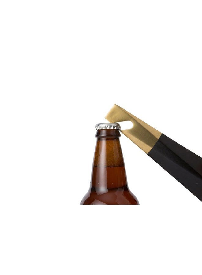RBT Stainless Steel Bottle Opener (Black/Brass) - Image 2