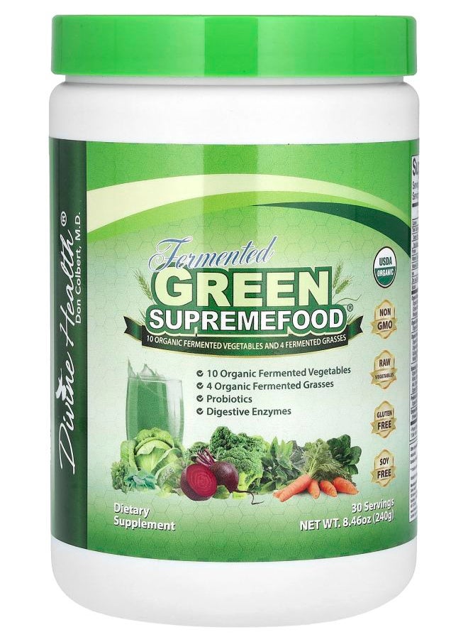 Divine Health Fermented Green Supremefood® 8.46 oz (240 g) 