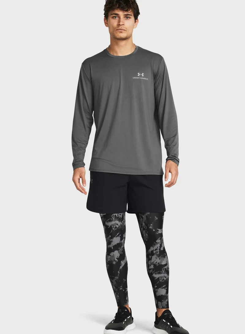 UNDER ARMOUR Heatgear Isochill Printed Compression Leggings