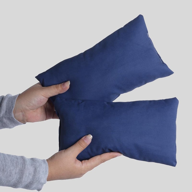 Marrywindix Tiny Pillow 2 Pack Small Decorative Pillow 9.5 x 5.5 in Travel Pillows Soft Pet Pillow for Camping Travel Sleeping Bed Sofa Neck Knee Wrist Support - Image 1