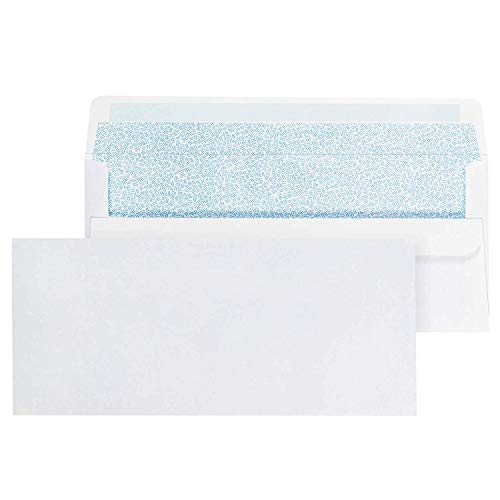 Mead #10 Business Envelope, Self Seal, Security Tinted, 4-1/8" x 9-1/2", White, 100/Box (CO284) - Image 4