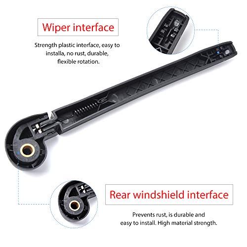 OTUAYAUTO Replacement for Porsche Cayenne 2011-2017 Vehicles, Rear Windshield Back Wiper Arm Blade Set - OTUAYAUTO Factory OEM Replacement 95862804000 - Image 3