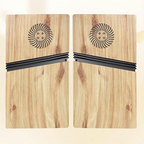 IMOFEE Digital Edition Cover Plates with Cooling Vents for PS5 Pro Console, Shell Panels Compatible with PlayStation 5 Pro Accessories Protective Replacement Faceplate (Wood) - Image 3