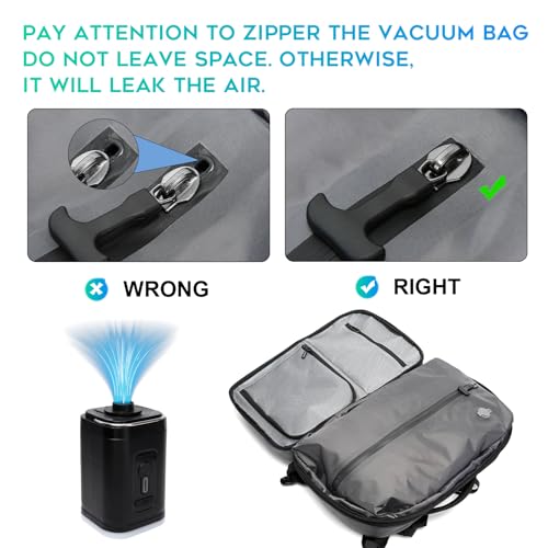 BANGE Vacuum Compression Travel Backpack60L Expandable Backpacks with Air Pump Waterproof and AntiTheft Laptop Backpack for Hiking Business and Travel - Image 3