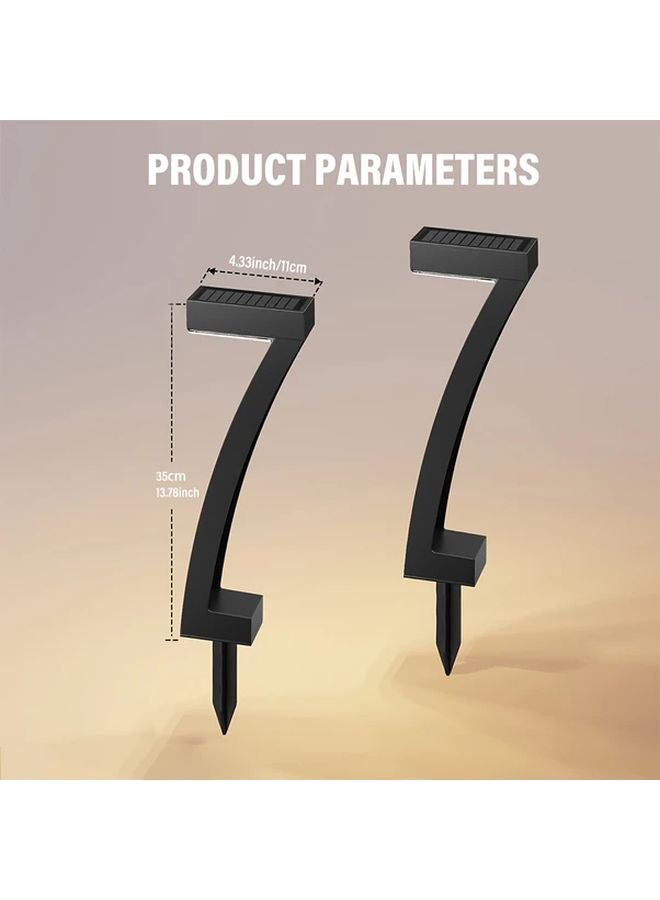 4 قطع أضواء شمسية خارجية لحديقة الممرات لفناء ممر السيارة ممر المشاة - Image 3