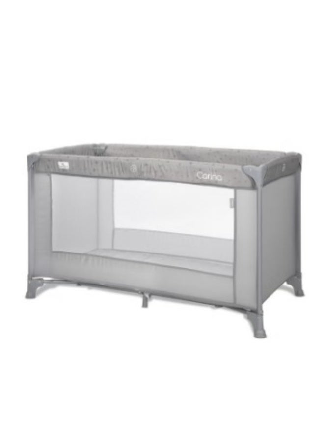 Lorelli  Carina Baby Cot 1 Layer - Grey - Image 1