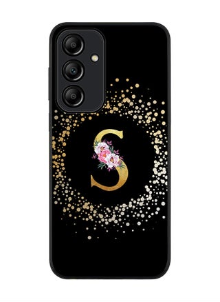 Rugged Black Edge Case for Samsung Galaxy A35, Slim fit Case Thin Cover- Custom Monogram Initial Letter Floral Pattern Alphabet - S (Black) - pzsku/ZB0EE4BBC6B095AE835C7Z/45/_/1712051121/0ffd1a8e-e085-4dd8-921d-84d52b74b7df