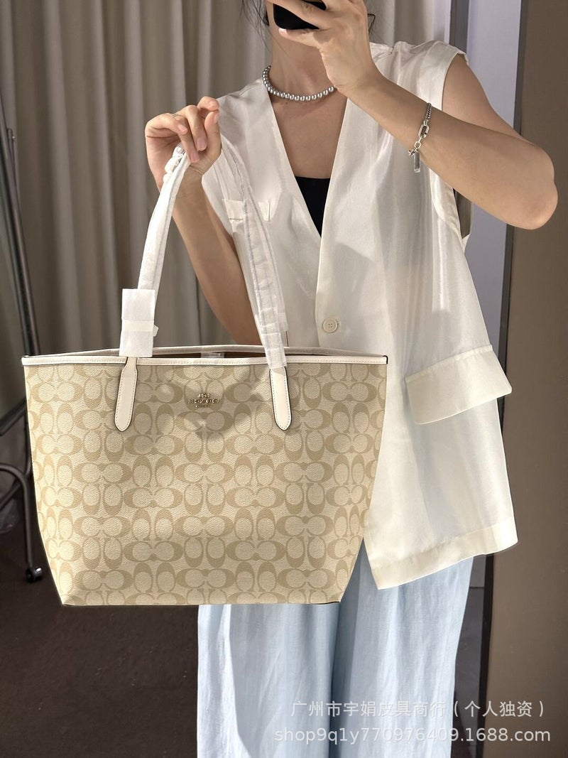 Koujia City33 Tote Bag Classic Large Capacity Shopping Bag Commuting Versatile Printed Handbag Shoulder Bag For Women New Model - Image 3