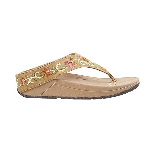 Metro Women Beige Flat Ethnicwear Comfort Chappal UK/6 EU/39 (32-417) - Image 3