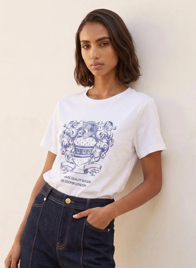 لي كوبر Lee Cooper Relaxed Fit Cotton T-shirt