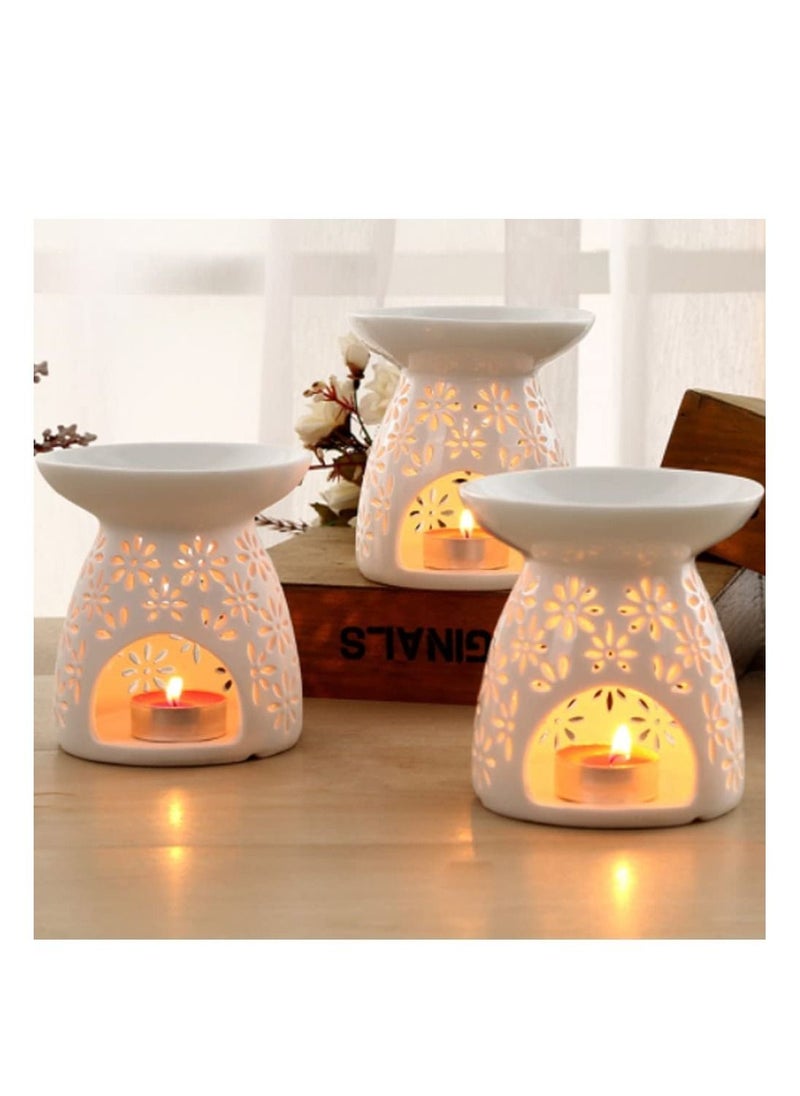 Womdee Essential Oil Candle Warmers, Ceramic Tealight Holder ,Aroma Oil Burner, Oil Burner  - Image 3