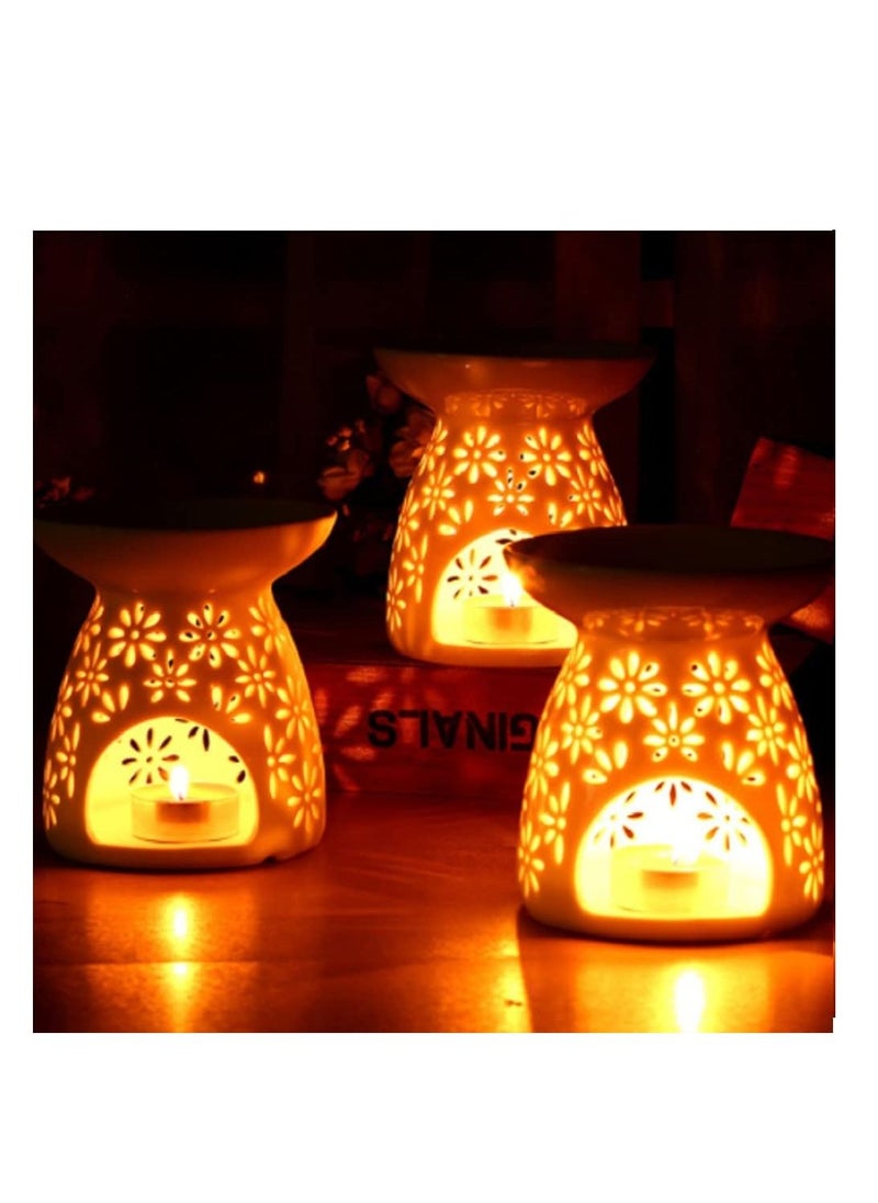 Womdee Essential Oil Candle Warmers, Ceramic Tealight Holder ,Aroma Oil Burner, Oil Burner  - Image 5