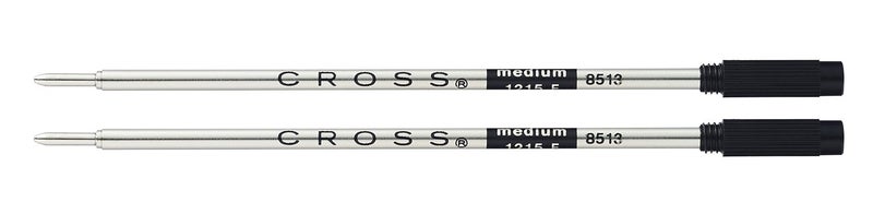 Cross Ballpoint Refill, Medium Black, 2 per card, (8513-2)