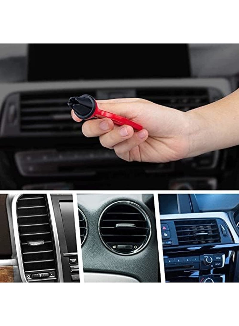 Luckam Dip Clip, In-Car Sauce Cup Holder Set for Vents of Vehicle, for Ketchup and Dipping Sauces (2 Pack, Red) - Image 4