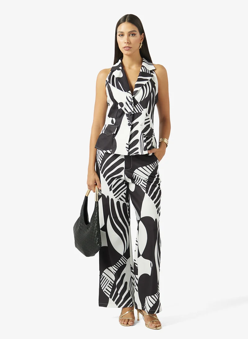 Ella  Printed Vest & Pant Set for Women | Best Price UAE