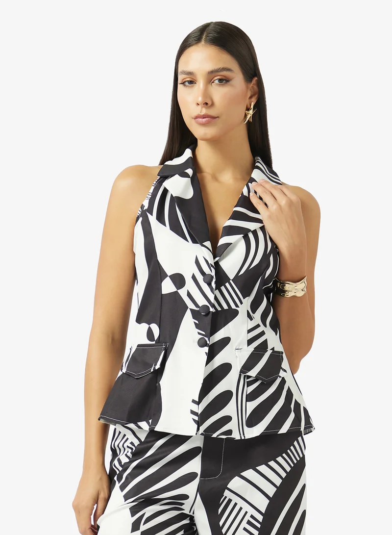 Ella  Printed Vest & Pant Set for Women | Best Price UAE
