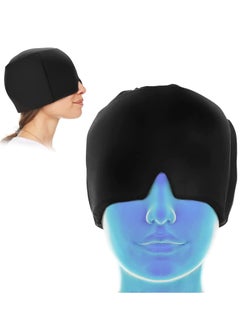 Excefore Ice Head Wrap, Form Fitting Gel Headache/Migraine Relief Hat, Cold Therapy Migraine Mask, Comfortable & Strechable Pack Eye Mask for Puffy Eyes, Tension, Sinus and Stress  - Image 1