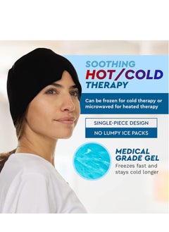 Excefore Ice Head Wrap, Form Fitting Gel Headache/Migraine Relief Hat, Cold Therapy Migraine Mask, Comfortable & Strechable Pack Eye Mask for Puffy Eyes, Tension, Sinus and Stress  - Image 4
