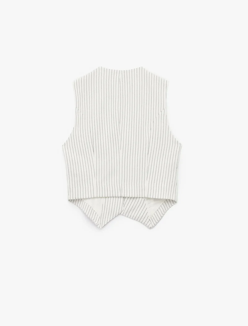 Koton Asymmetric V-Neck Vest