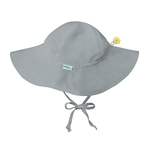 i play. Baby Brim Sun Protection Hat, Gray, 9-18 Months - Image 4