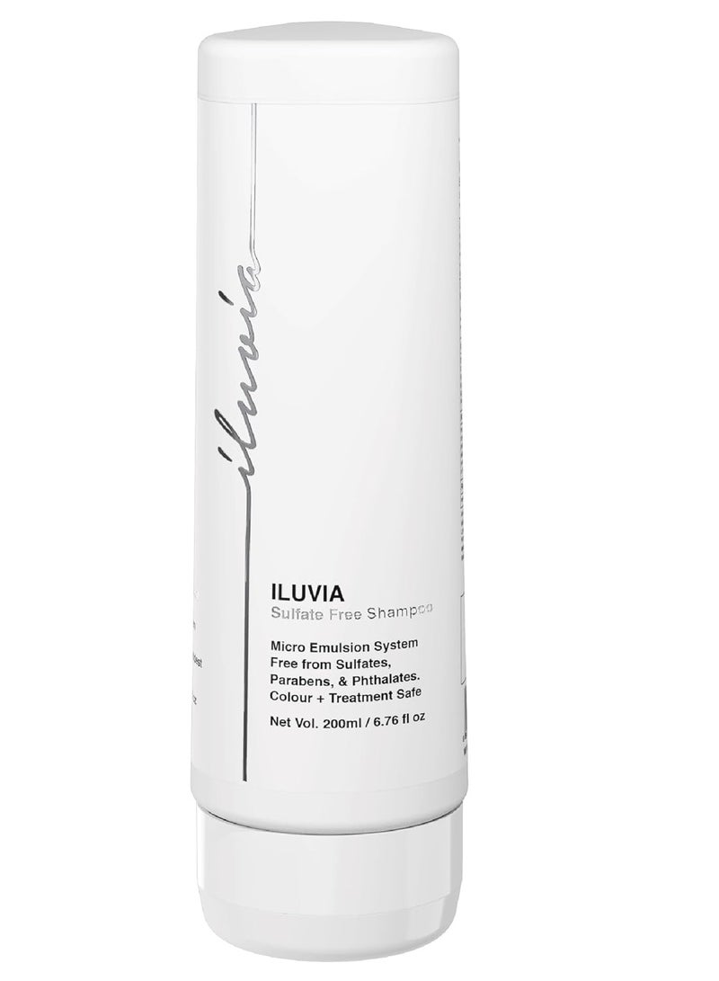 iluvia Professional Sulphate Free Shampoo (Unique Micro Emulsion formula prevents Frizz, Breakage, Dryness for Stronger Hair) - 200ml - Image 1