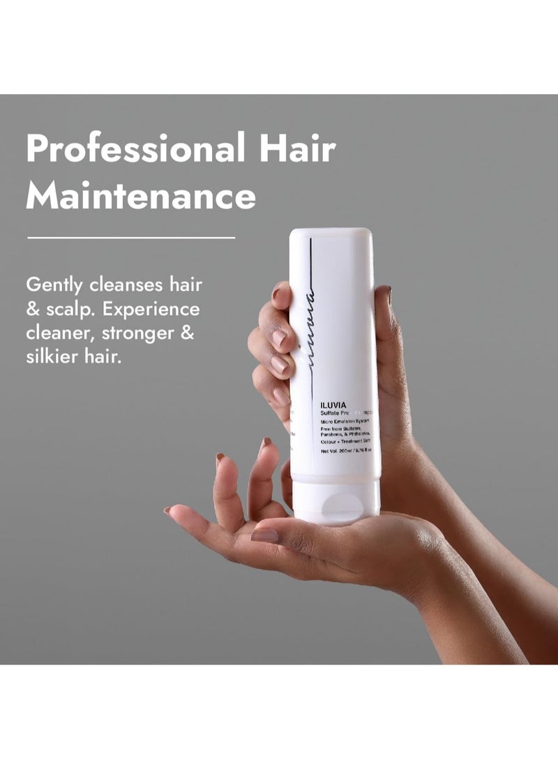 iluvia Professional Sulphate Free Shampoo (Unique Micro Emulsion formula prevents Frizz, Breakage, Dryness for Stronger Hair) - 200ml - Image 2
