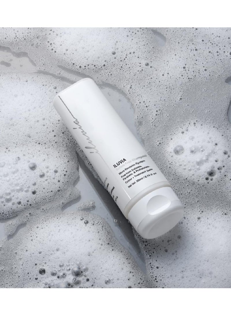 iluvia Professional Sulphate Free Shampoo (Unique Micro Emulsion formula prevents Frizz, Breakage, Dryness for Stronger Hair) - 200ml - Image 4