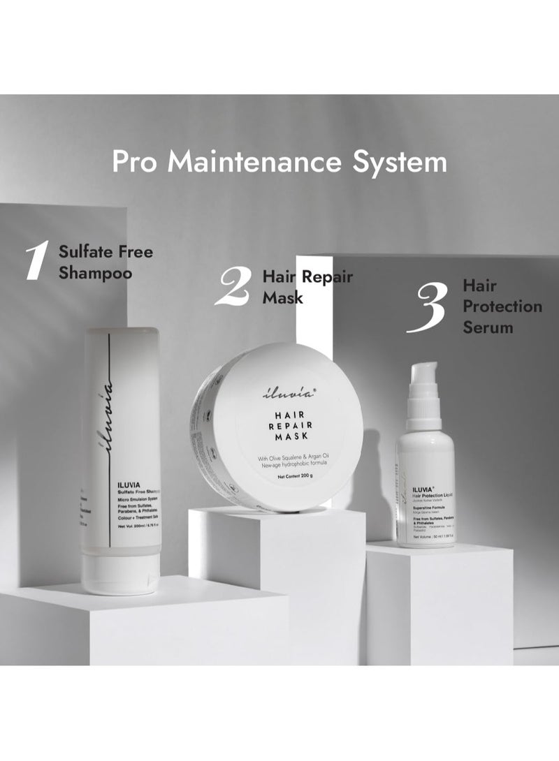 iluvia Professional Sulphate Free Shampoo (Unique Micro Emulsion formula prevents Frizz, Breakage, Dryness for Stronger Hair) - 200ml - Image 5