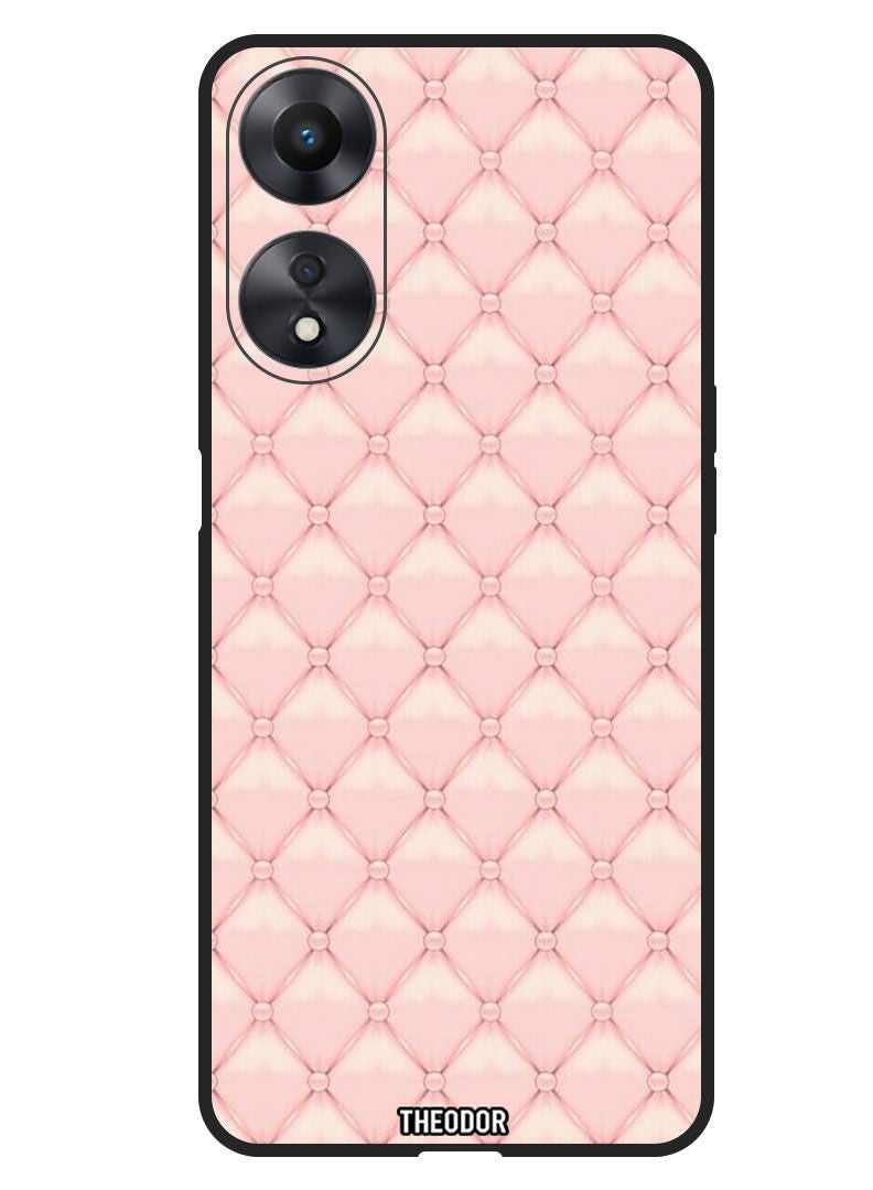 Theodor Protective Case Anti Scratch Shock Proof Bumper Cover For Oppo A58 Pink Roses - Image 1
