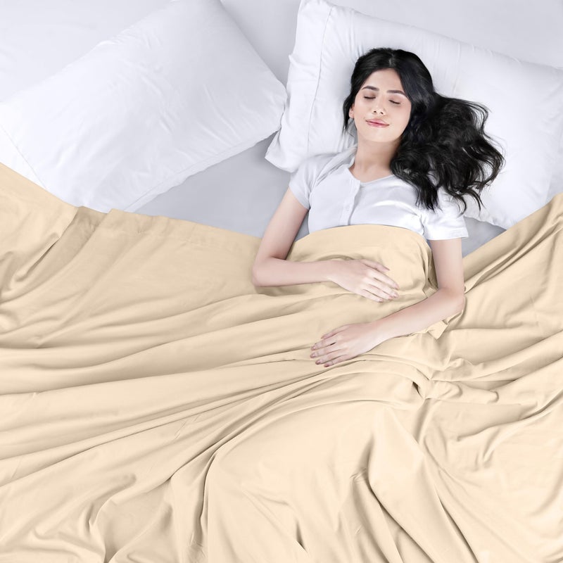 Utopia Bedding Flat Sheet - Soft Brushed Microfiber Fabric - Shrinkage & Fade Resistant Top Sheet - Easy Care - 1 Flat Sheet Only (Twin  Beige) - Image 3