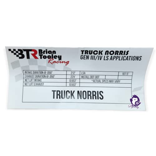 Dynosty BTR Brian Tooley Racing Truck Norris Cam Kit with Springs Seals and Install Kit incl pushrods for Gen 3 4 LS 4.8 5.3 5.7 6.0 6.2 LS1 Vortec - Image 4