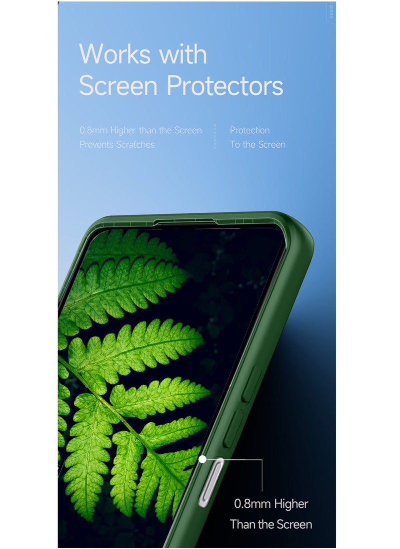 Gear4 - Tecno Spark 30C 4G 2024 Gear4 Soft Liquid Silicone with Wavey Texture Case Cover - Dark Green - Image 1