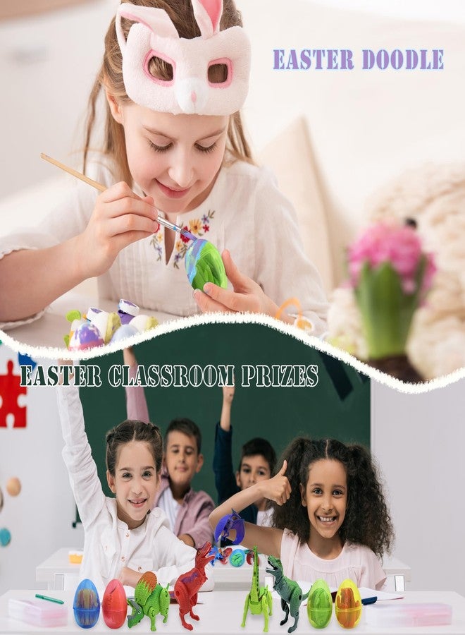 Sealive 12 PCS Easter Eggs Filled with Dinosaur Toys - Surprise Hatching Eggs for Kids | Perfect for Easter, Birthday Party Favors, Fun Educational Toys for Home & School Play - Image 3