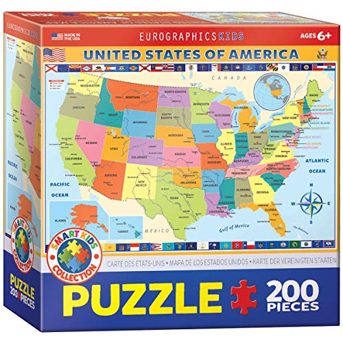 EuroGraphics Map of the United States of America Jigsaw Puzzle (200-Piece) - Image 5
