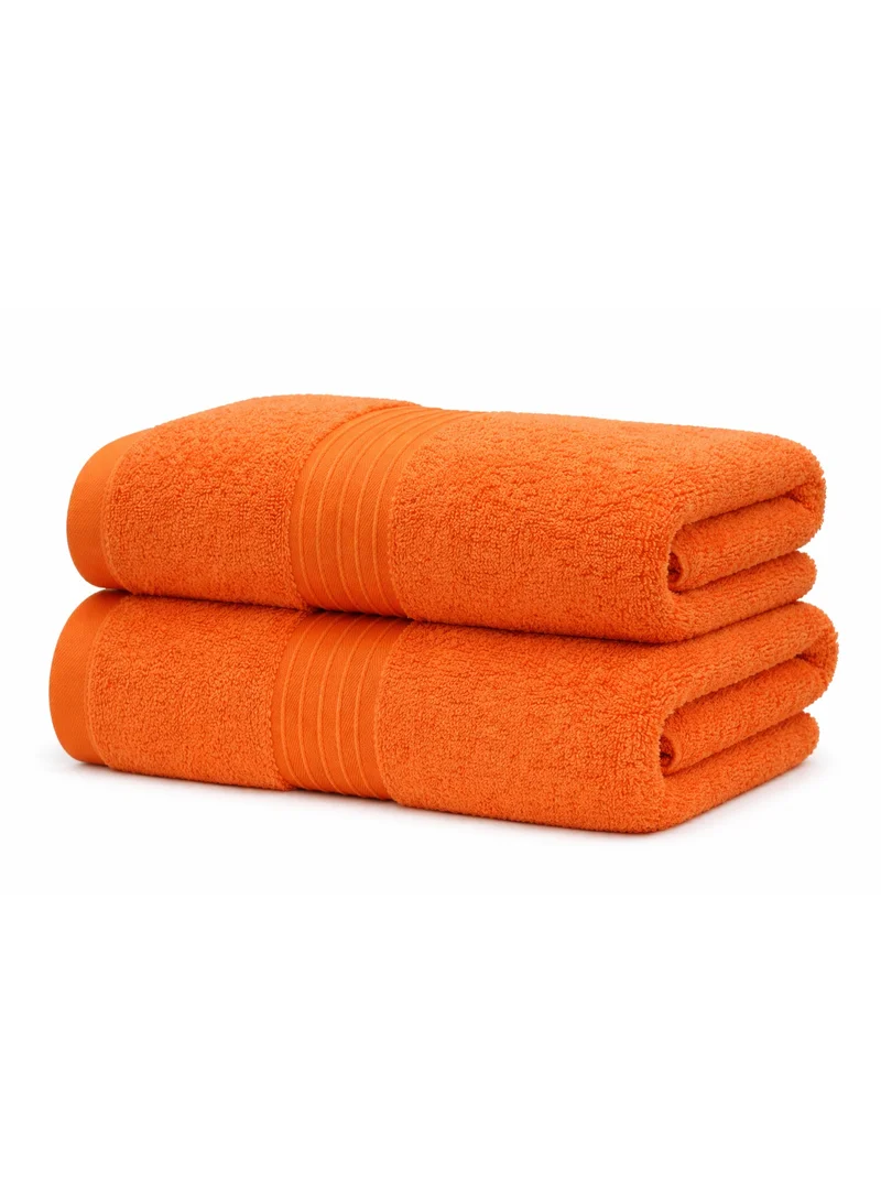 Bliss Casa Bliss Casa 2-Piece 100% Combed Cotton Bath Sheets (90x180 cm) - 550 GSM Large Bath Towels Quick Dry Highly Absorbent - Thick Soft Hotel Quality Bathroom Towels for Bath and Spa