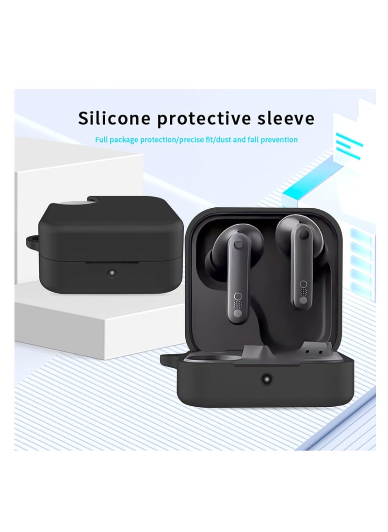 Case Compatible with CMF By Nothing Buds Pro 2 2024, Protective Case with Hook, Portable Hard Case, Shockproof Protection - Black
