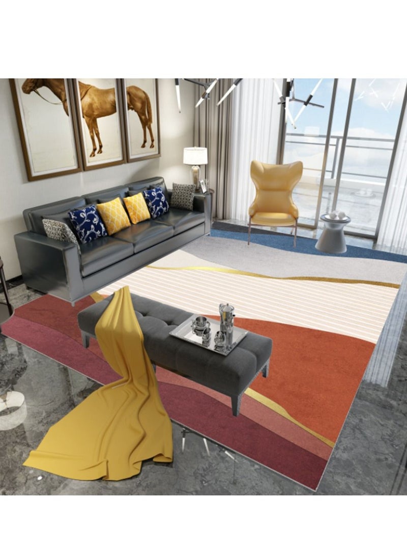 Sharpdo Modern Area Rugs Simple Short Pile Carpet Living Room Bedroom Rug Anti Slip Floor Carpet Home Decor 200*300CM  - Image 1