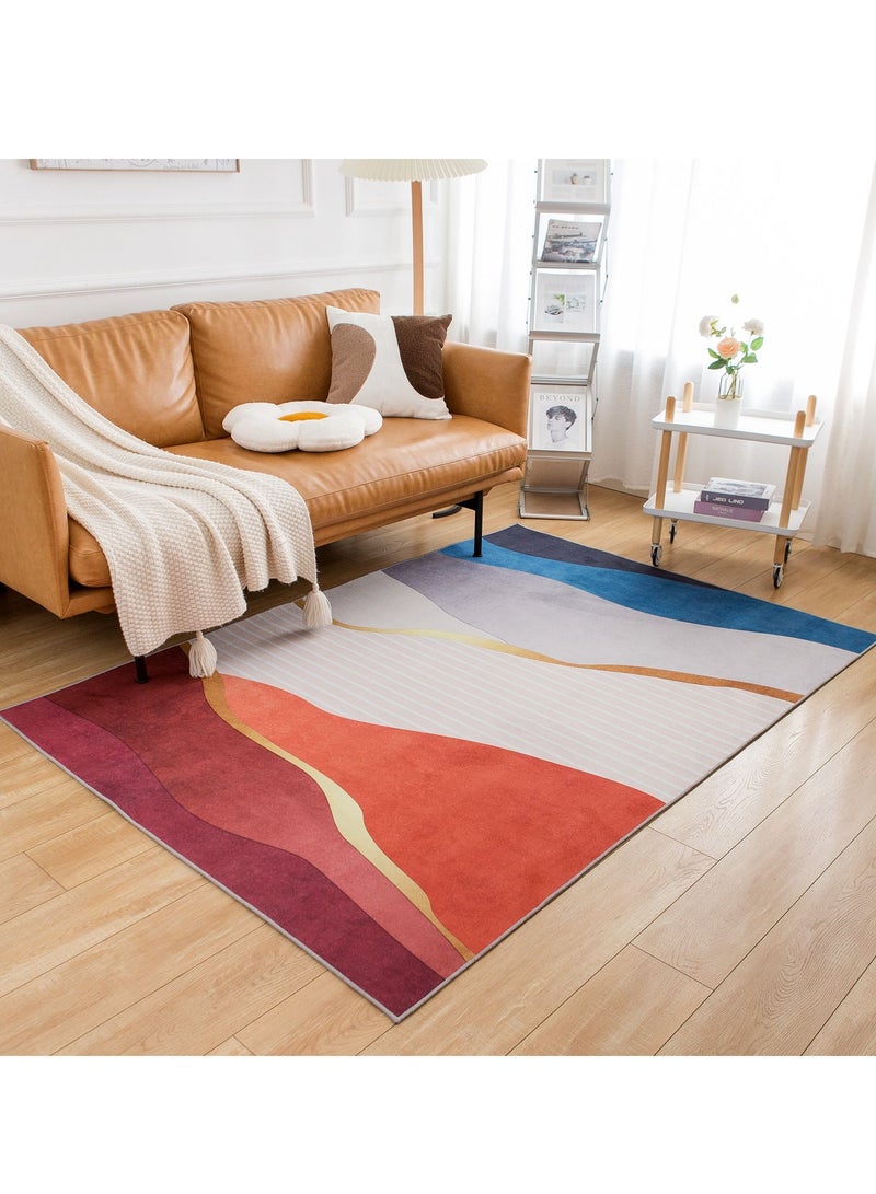 Sharpdo Modern Area Rugs Simple Short Pile Carpet Living Room Bedroom Rug Anti Slip Floor Carpet Home Decor 200*300CM  - Image 3