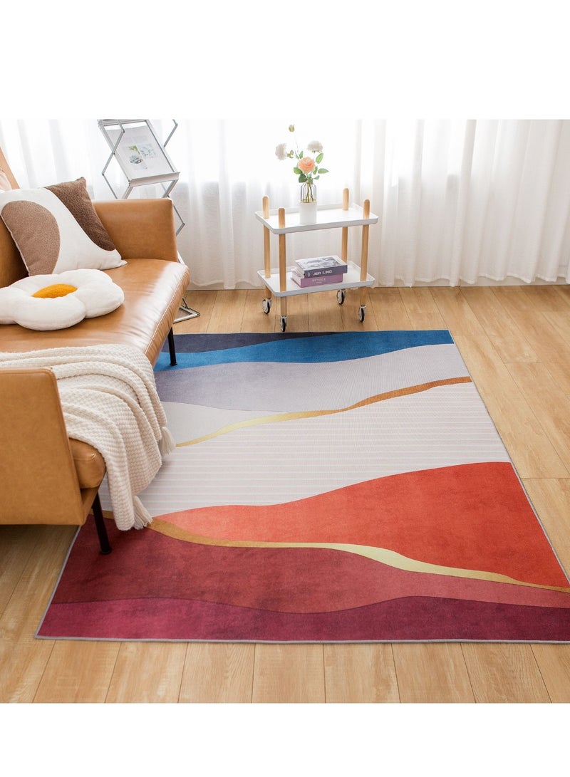 Sharpdo Modern Area Rugs Simple Short Pile Carpet Living Room Bedroom Rug Anti Slip Floor Carpet Home Decor 200*300CM  - Image 4