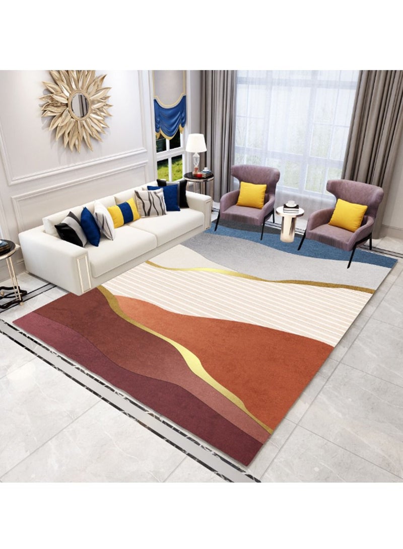 Sharpdo Modern Area Rugs Simple Short Pile Carpet Living Room Bedroom Rug Anti Slip Floor Carpet Home Decor 200*300CM  - Image 2