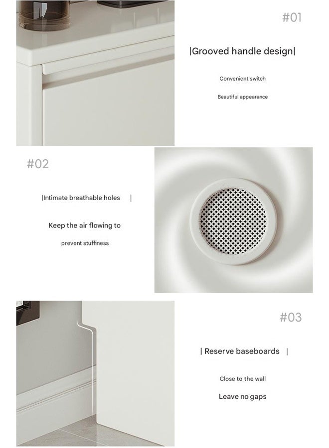 NKX Multi-Layer Entryway Shoe Rack Cabinet for Hallway Storage 63*157.5*24 CM White Color - Image 5