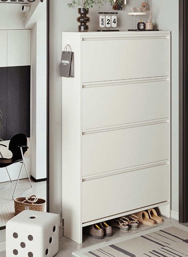 NKX Multi-Layer Entryway Shoe Rack Cabinet for Hallway Storage 63*157.5*24 CM White Color - Image 1