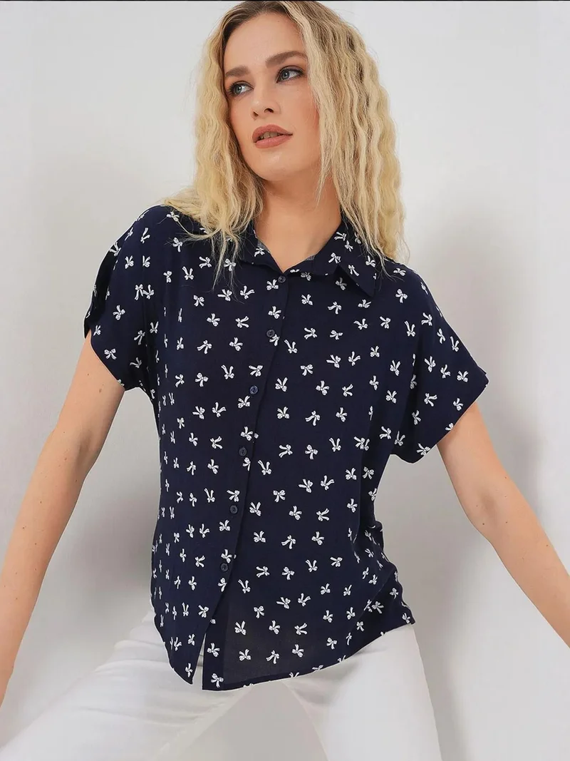 BIG DART BDART Short Sleeve Patterned Shirt
