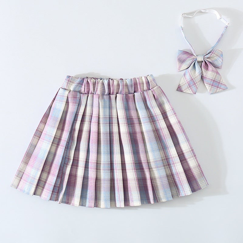 Girls Genuine Jk Dress Paid Skirt Children'S Spring Clothing 2023 College Style Pleated Skirt Skirt Summer Skirt - Image 5