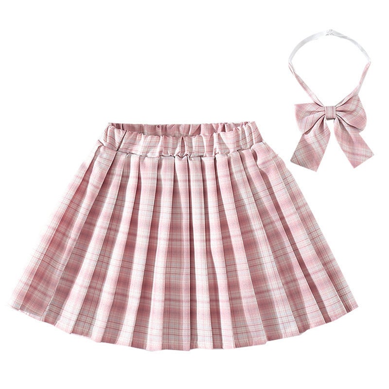 Girls Genuine Jk Dress Paid Skirt Children'S Spring Clothing 2023 College Style Pleated Skirt Skirt Summer Skirt - Image 3