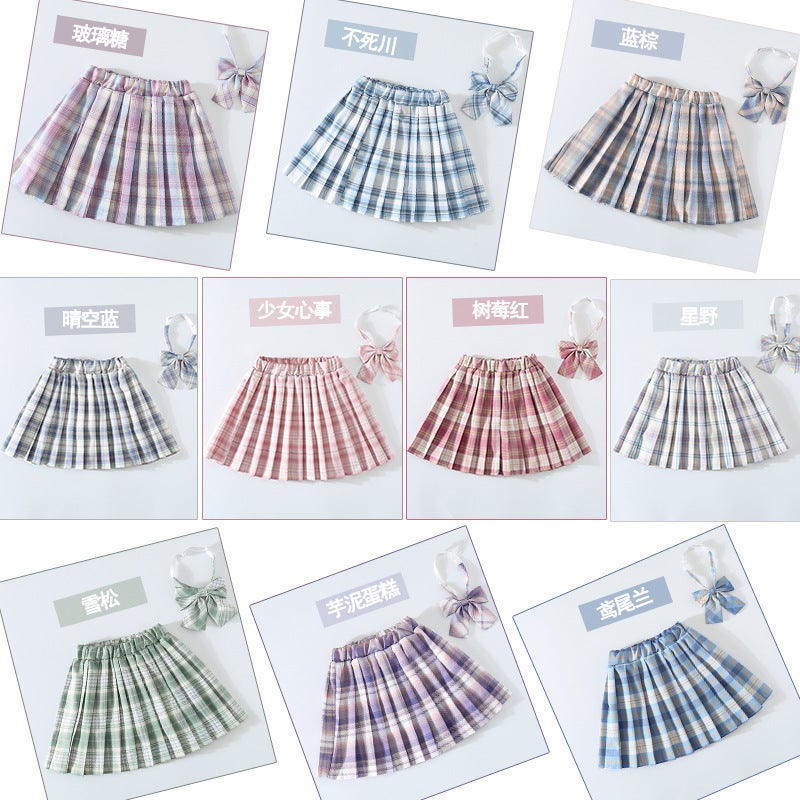 Girls Genuine Jk Dress Paid Skirt Children'S Spring Clothing 2023 College Style Pleated Skirt Skirt Summer Skirt - Image 2
