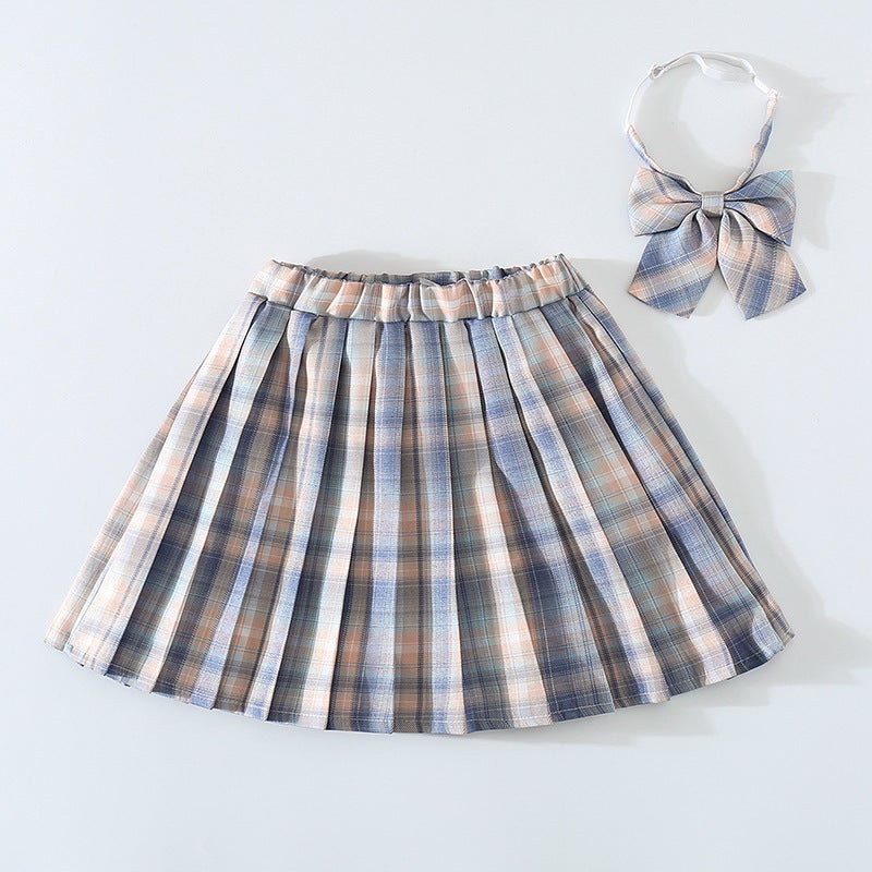 Girls Genuine Jk Dress Paid Skirt Children'S Spring Clothing 2023 College Style Pleated Skirt Skirt Summer Skirt - Image 1