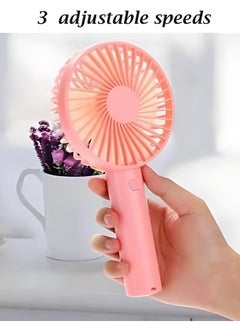 Panvil Portable Rechargeable Fan with Battery and Charger – Lightweight and Stylish Mini Fan for Pocket, Bag, Home, and Office – Compact Personal Cooling Solution for Travel, Work, and Daily Use (Color as per Stock)  - Image 3