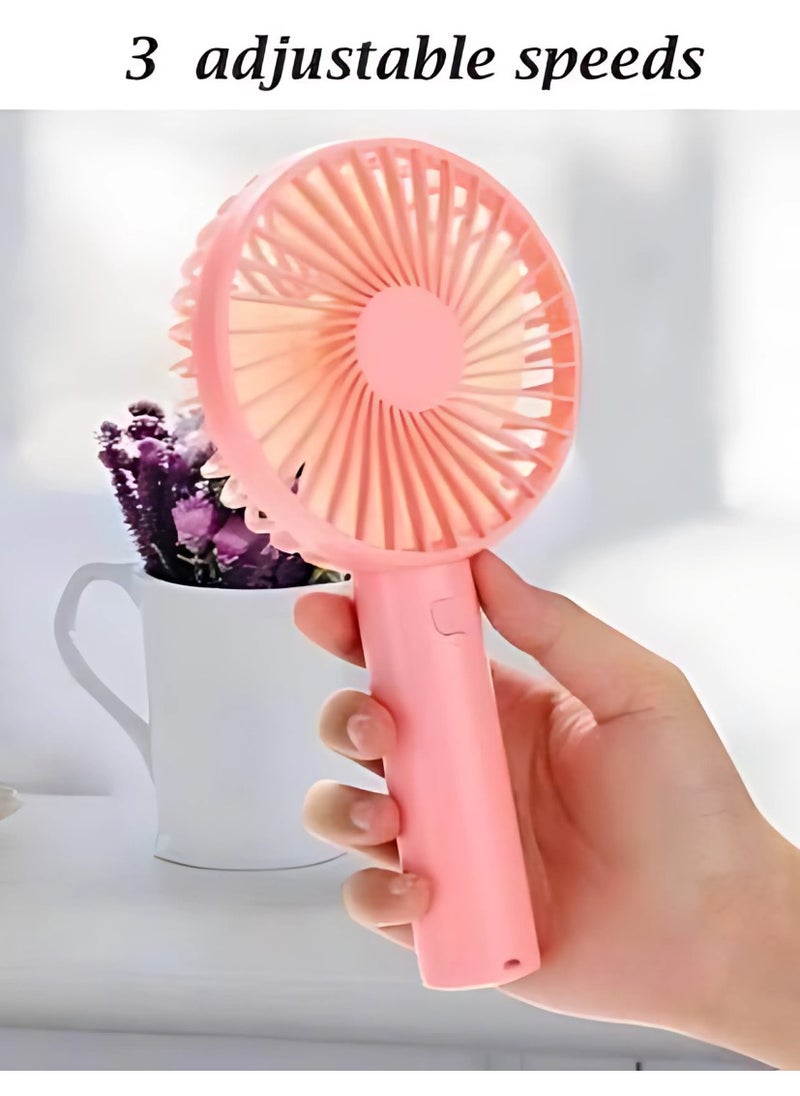 Panvil - Portable Rechargeable Fan with Battery and Charger – Lightweight and Stylish Mini Fan for Pocket, Bag, Home, and Office – Compact Personal Cooling Solution for Travel, Work, and Daily Use (Color as per Stock) - Image 1