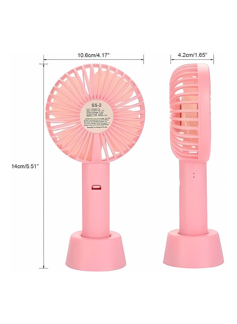 Panvil - Portable Rechargeable Fan with Battery and Charger – Lightweight and Stylish Mini Fan for Pocket, Bag, Home, and Office – Compact Personal Cooling Solution for Travel, Work, and Daily Use (Color as per Stock) - Image 1